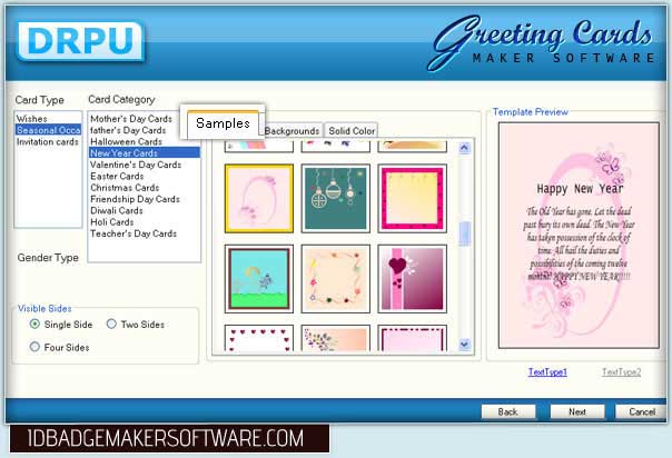 Greeting Cards Designing Program software